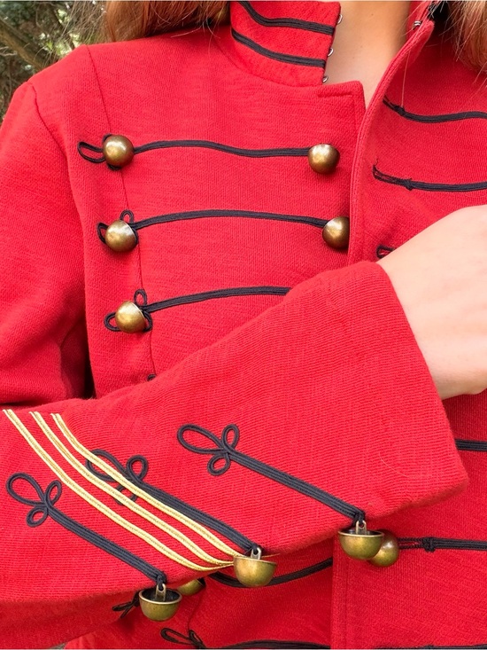 Ralph Lauren Jackets & Blazers - NWT Ralph Lauren Denim & Supply Red Military Officer Band Jacket XL